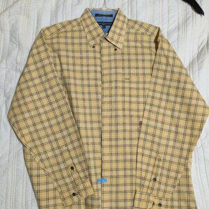 Tommy Hilfiger Men’s Plaid Button-Down Shirt – Size Large